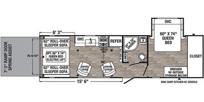 2021 Palomino Puma XLE Lite 27TSB floorplan