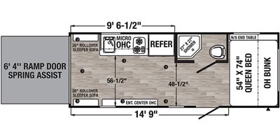 2021 Palomino Puma Ultra Lite 187TH floorplan