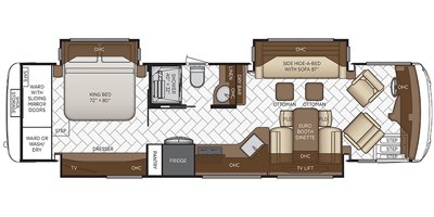 2021 Newmar New Aire 3543 floorplan