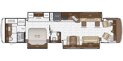 2021 Newmar Dutch Star 4020 floorplan