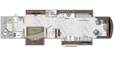 2021 American Coach American Dream® 42Q floorplan