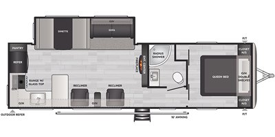 2021 Keystone Springdale (East) 293RK floorplan