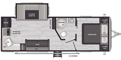 2021 Keystone Springdale (West) 242RKWE floorplan