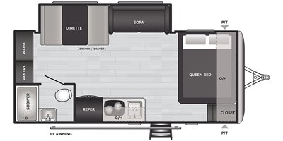 2021 Keystone Springdale Mini 1860SS floorplan