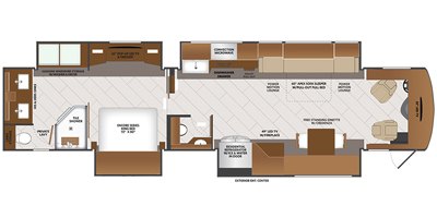 2021 Fleetwood Discovery® LXE 44S floorplan
