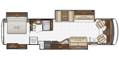 2021 Newmar Bay Star 3626 floorplan