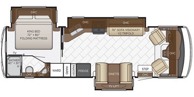 2021 Newmar Bay Star 3005 floorplan