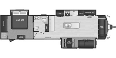 2021 Keystone Residence 401MKTS floorplan