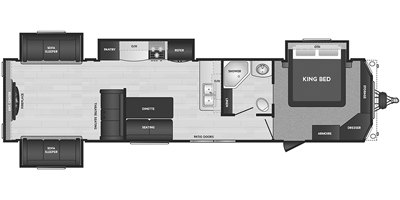 2021 Keystone Residence 401RDEN floorplan