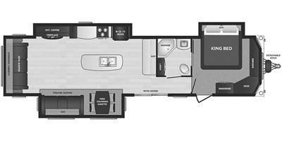 2021 Keystone Residence 401RLTS floorplan