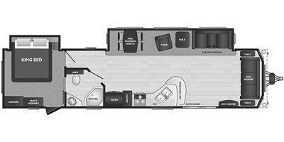 2021 Keystone Residence 40FDEN floorplan