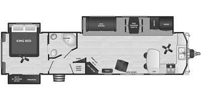 2021 Keystone Residence 401FKSS floorplan