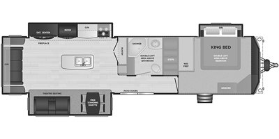 2021 Keystone Residence 40FLFT floorplan