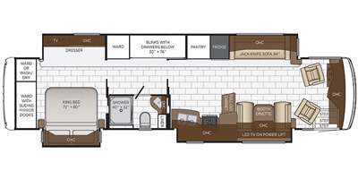 2021 Newmar Kountry Star 4045 floorplan