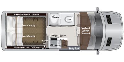 2021 American Coach American Patriot FD2 - Loftbed floorplan