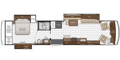 2021 Newmar Kountry Star 4011 floorplan