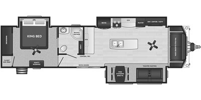 2021 Keystone Retreat 39MKTS floorplan