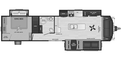 2021 Keystone Retreat 391LOFT floorplan