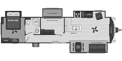 2021 Keystone Retreat 39MBNK floorplan