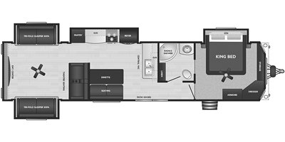 2021 Keystone Retreat 391RDEN floorplan