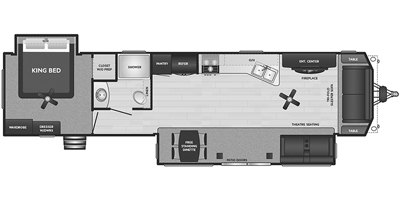 2021 Keystone Retreat 39FLRS floorplan