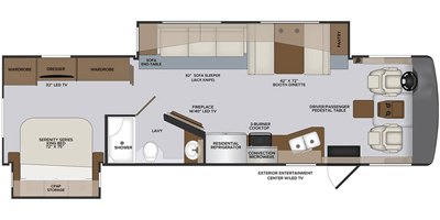 2021 Holiday Rambler Vacationer® 33C floorplan