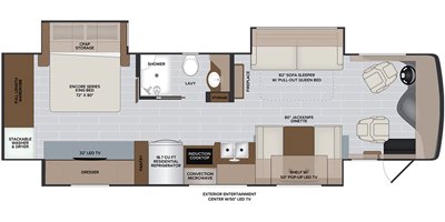 2021 Holiday Rambler Nautica 34RX floorplan