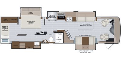 2021 Holiday Rambler Nautica 35QZ floorplan