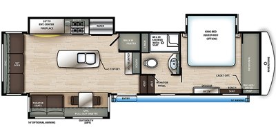 2021 Forest River Riverstone Reserve 3410PMK floorplan