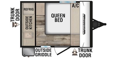 2021 KZ Sportsmen Classic 100RK floorplan