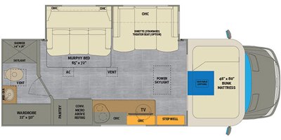 2021 Renegade Villagio 25RMC floorplan