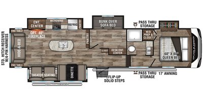 2021 KZ Durango Half-Ton D294MBQ floorplan