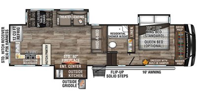 2021 KZ Durango D321RKT floorplan