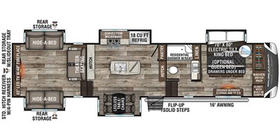 2021 KZ Durango Gold G381REF floorplan