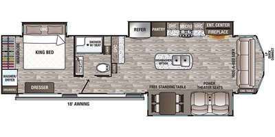 2021 Forest River Cedar Creek Cottage 40CCK floorplan