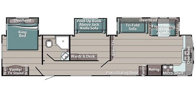 2021 Gulf Stream Trailmaster Lodge 40DEN floorplan