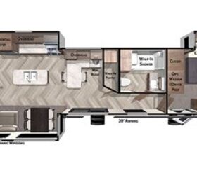 2021 Forest River Wildwood Lodge 40RLB floorplan