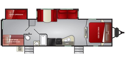 2021 Cruiser RV Embrace Ultra-Lite EL310 floorplan