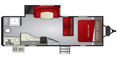 2021 Cruiser RV Embrace Ultra-Lite EL260 floorplan