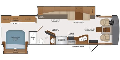 2021 Fleetwood Bounder® Anniversary Edition 33C floorplan