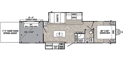 2021 Palomino Puma 31THSS floorplan