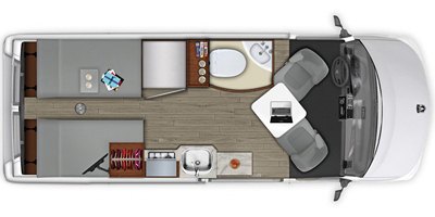 2021 Roadtrek Play Base floorplan