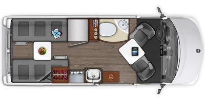 2021 Roadtrek Zion Base floorplan