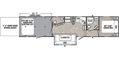 2021 Palomino Puma Unleashed 381FTB floorplan