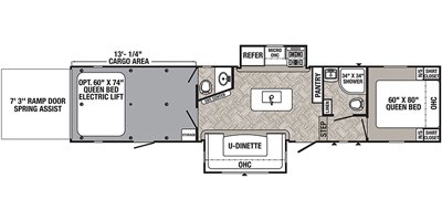 2021 Palomino Puma Unleashed 383DSS floorplan