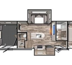 2021 Forest River XLR Boost 31QB floorplan