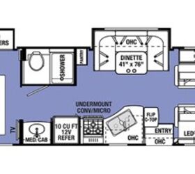 2021 Forest River Sunseeker 2500TS floorplan