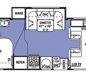 2021 Forest River Sunseeker 2150S LE floorplan