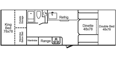 2021 TrailManor 3124 Series KB floorplan