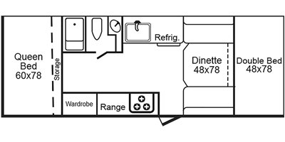 2021 TrailManor 2720 Series QB floorplan